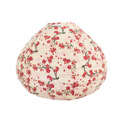 Lampion tissu boule japonaise goutte Sakura - Bibop et Lula