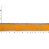 Galon indien doré, brodé Fleurs jaunes - Bibop et Lula