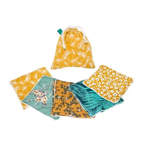 Lot de Lingettes lavables Ginkgo