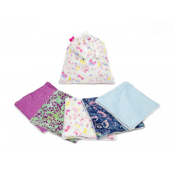 Lot de Lingettes lavables Papillons - Bibop et Lula
