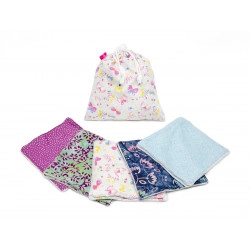 Lot de Lingettes lavables Papillons - Bibop et Lula
