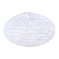 Lampion tissu boule japonaise ovale Diaphane - Bibop et Lula