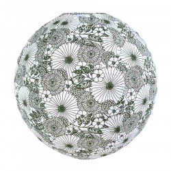 Lampion tissu boule japonaise rond Bouquet Vert - Bibop et Lula