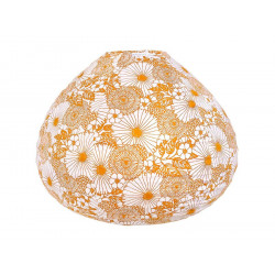 Lampion tissu boule japonaise goutte Bouquet Jaune - Bibop et Lula