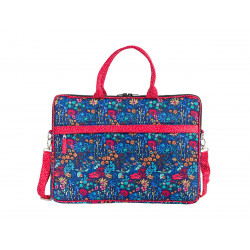 Sac ordinateur portable Botanique bleu - Bibop et Lula