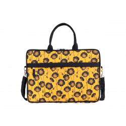 Sac ordinateur portable Coquelicots noirs - Bibop et Lula