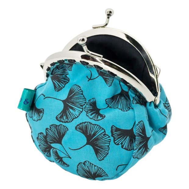 Petit porte-monnaie bourse rétro Gingko