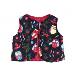 Gilet réversible Hiboux - Bibop et Lula