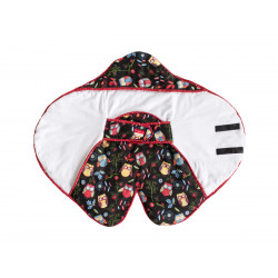 Nid d'ange couverture nomade coton Hiboux - Bibop et Lula