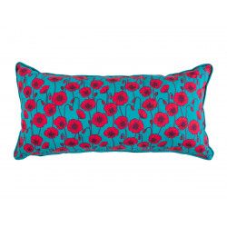 Coussin rectangle Coquelicot