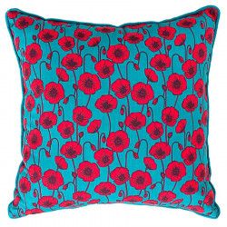 Coussin carré Coquelicots - Bibop et Lula