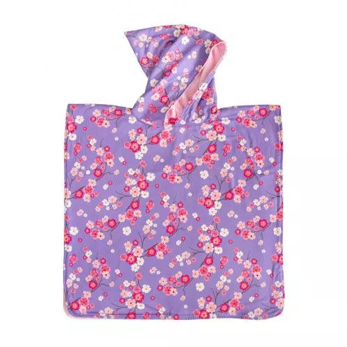 Poncho de bain à capuche Yumi parme - Bibop et Lula