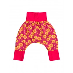 Pantalon sarouel bébé Coquelicots jaunes - Bibop et Lula