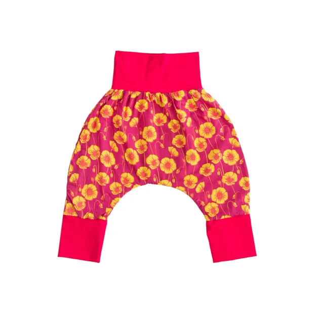 Pantalon sarouel bébé Coquelicots