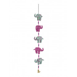 Mobile déco enfant bébé éléphants roses - Bibop et Lula