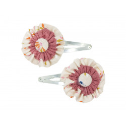 Duo de barrettes Dandelion-orange - Bibop et Lula