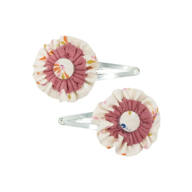 Duo de barrettes Dandelion-orange
