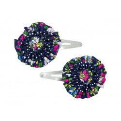 Duo de barrettes Eglantine-marine - Bibop et Lula