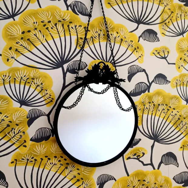 Miroir rond à suspendre