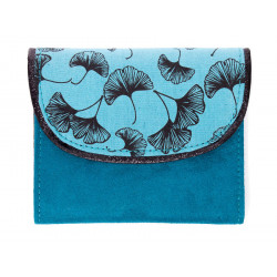 Petit portefeuille Ginkgo-blue - Bibop et Lula