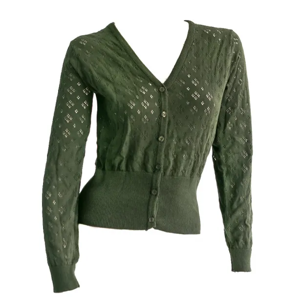 Gilet col V Vert kaki
