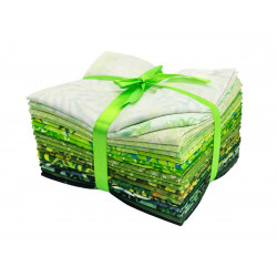 Lot de vingt fat quarters Forest vert - Bibop et Lula