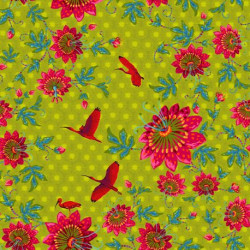 Coupon Velours Ibis Vert - Bibop et Lula
