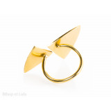 Bague jonc laiton triangles - Bibop et Lula