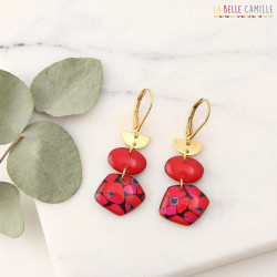 SELMA boucles d'oreilles "Coquelicot" - Bibop et Lula