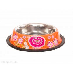 Gamelle pour chat inox peint à la main Meera - Bibop et Lula