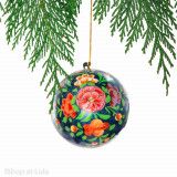 Boule de Noël Sanjay bleu - Bibop et Lula