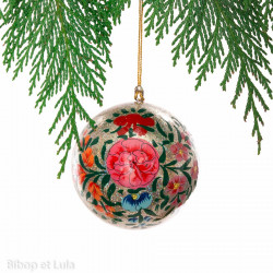 Boule de Noël Sanjay gris - Bibop et Lula