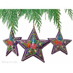 Décoration à suspendre Star violette - Bibop et Lula