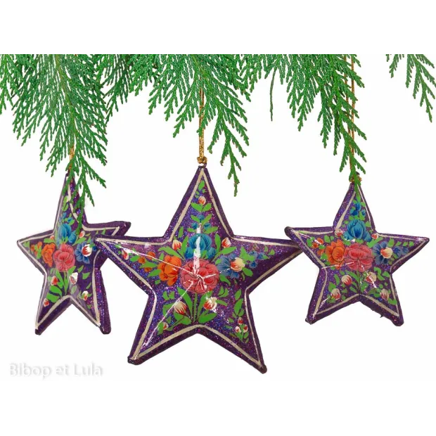 Décoration à suspendre Star violette