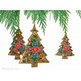 Décoration à suspendre Sapin doré - Bibop et Lula