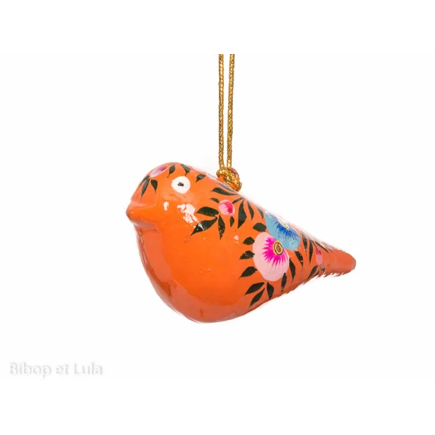 Décoration à suspendre Birdy orange