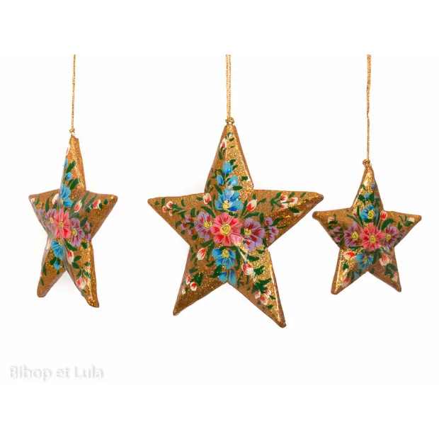 Décoration à suspendre Star doré
