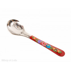 Cuillère de service ronde Suraya rouge - Bibop et Lula