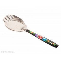 Cuillère de service cannelée Suraya noir - Bibop et Lula