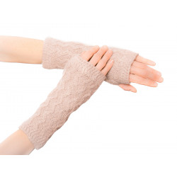 Mitaines laine Beige-rose - Bibop et Lula
