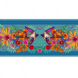 Bordure velours Hirondelle bleue - Bibop et Lula