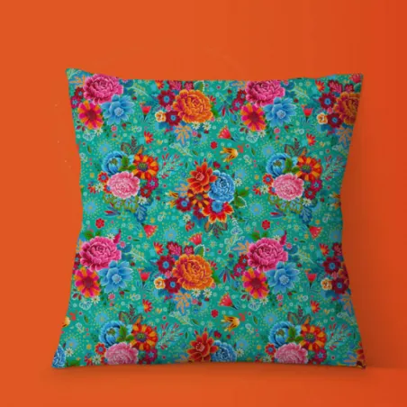 Velours ferme Balkan turquoise