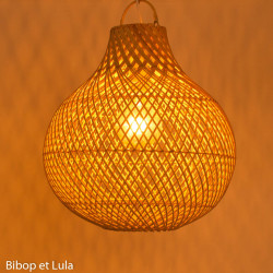 Suspension rotin Nyoman, 38cm de diamètre - Bibop et Lula