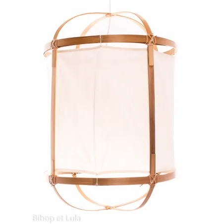 suspension bambou coton 41cm de diamètre