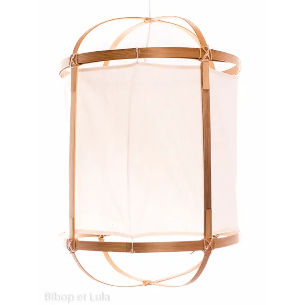 suspension bambou coton 41cm de diamètre