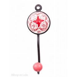 Patère, porte manteau en céramique 46 - Bibop et Lula