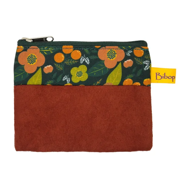 Petit porte-monnaie Tiggy terre de sienne