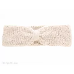 Bandeau sixties laine écru - Bibop et Lula