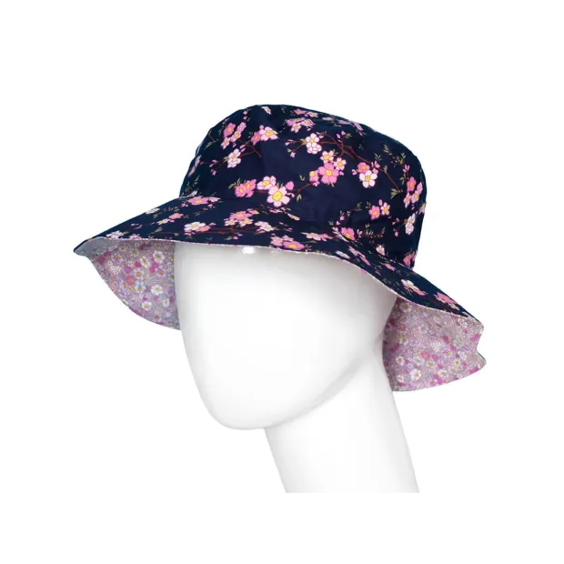 Chapeau coton réversible enfant Sayuri