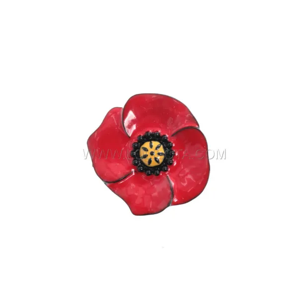 Broche Coquelicot
